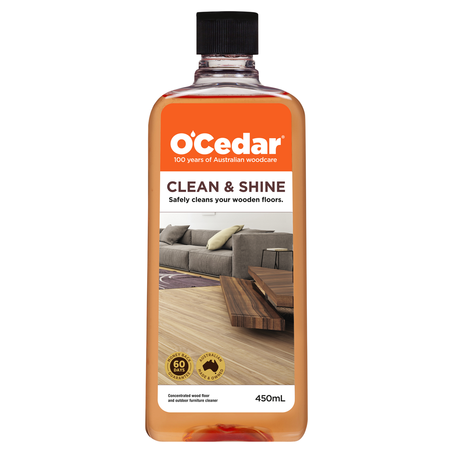 OCedar Clean and Shine Timber Floor Cleaner - 450ml