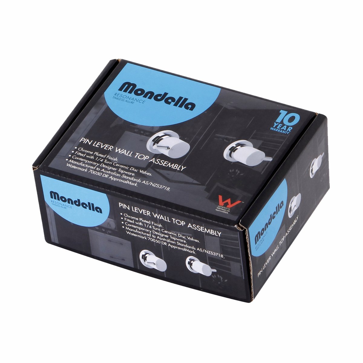 Mondella Resonance Pin Lever Wall Top Assembly Set - Chrome - Brass - Durable