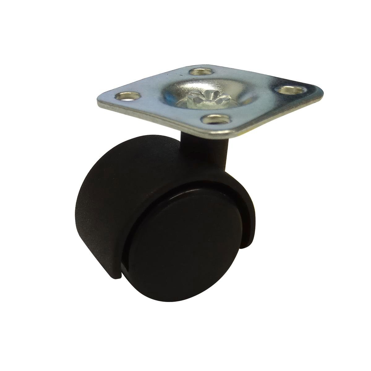 Move It Hooded Plate Furniture Castor 30mm Nylon 2 Pack Durable