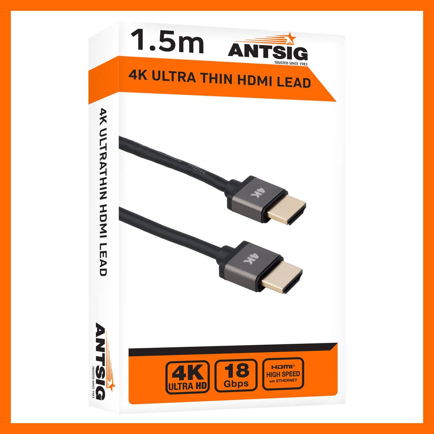 Antsig 4K Ultra Thin HDMI Lead - 1.5m