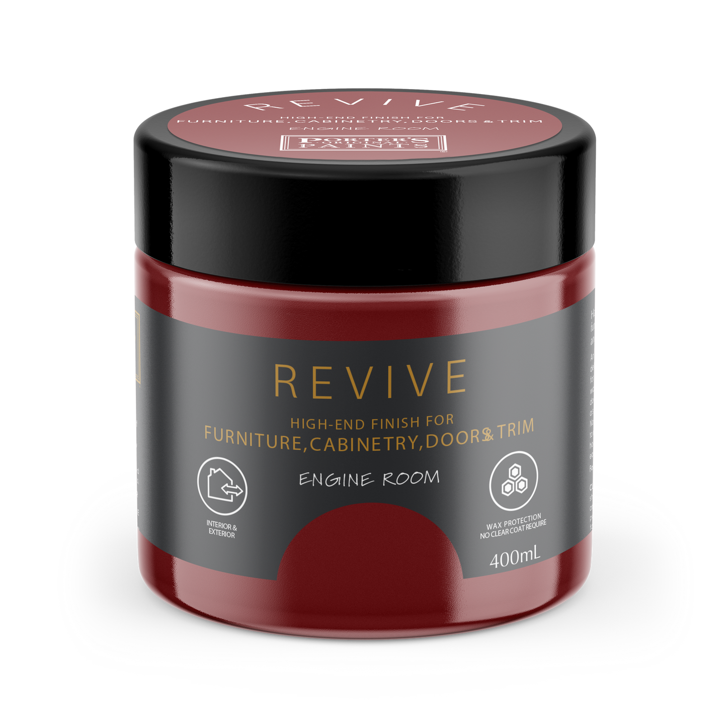 Porter's Paints Revive Furniture Paint - 400ml - Engine Room Red