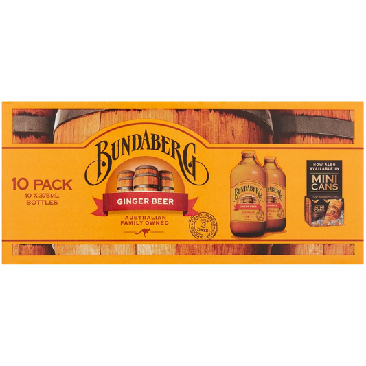 Bundaberg Ginger Beer 375ml X10 Pack