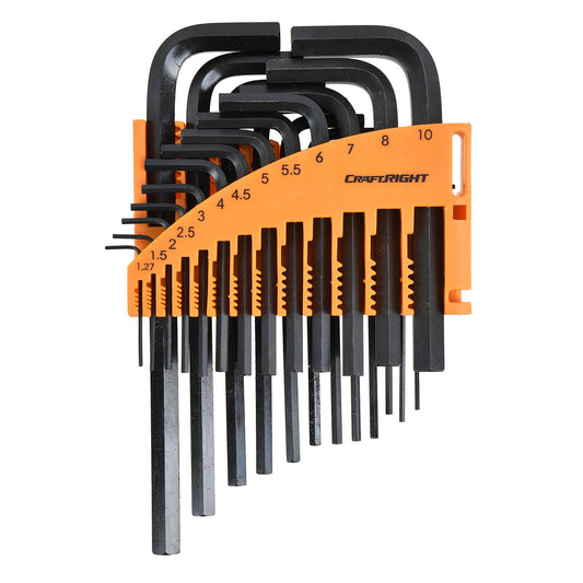 Craftright Hex Key Set - 25 Piece - 1.27-10mm