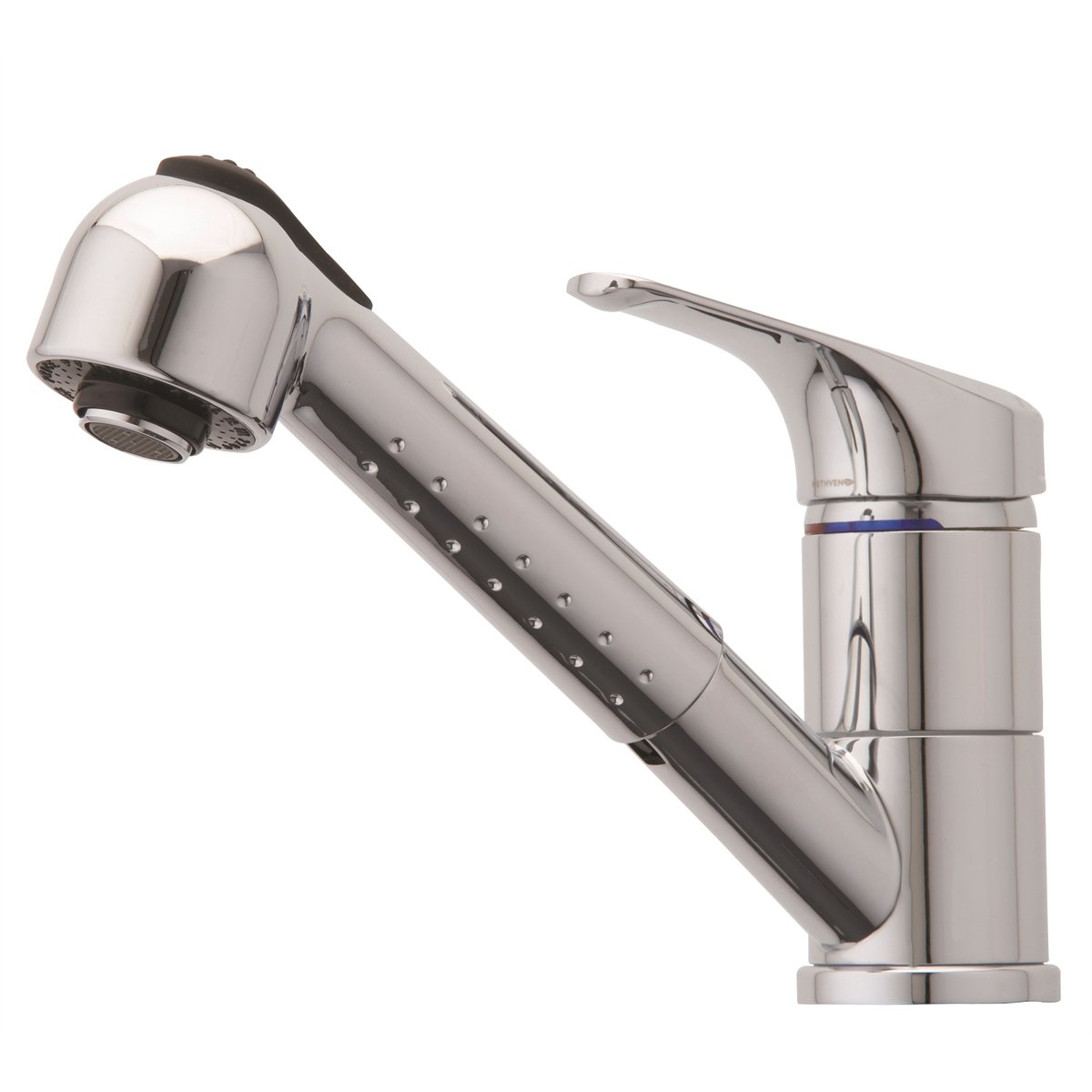 Methven Naida Sink Mixer - Pull Out Spray - Chrome - Brass - Easy Grip