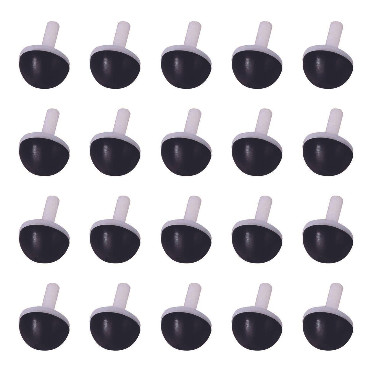 Kinetic 12mm Dome Nylon Tap Valve - 20 Pack - Leak-Free - Durable