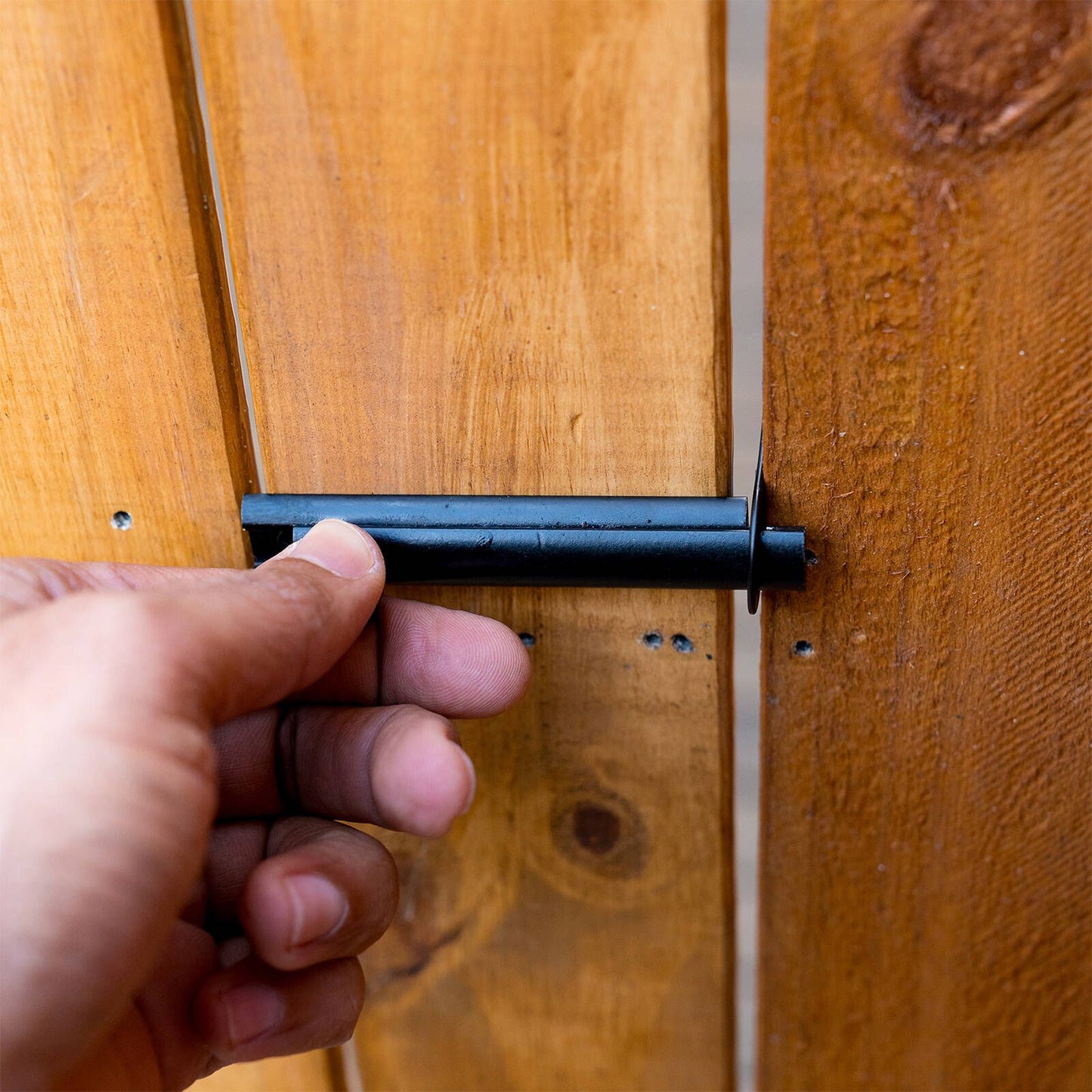 Taskmaster Solid Brass Surface Bolt 75mm - Black Matte