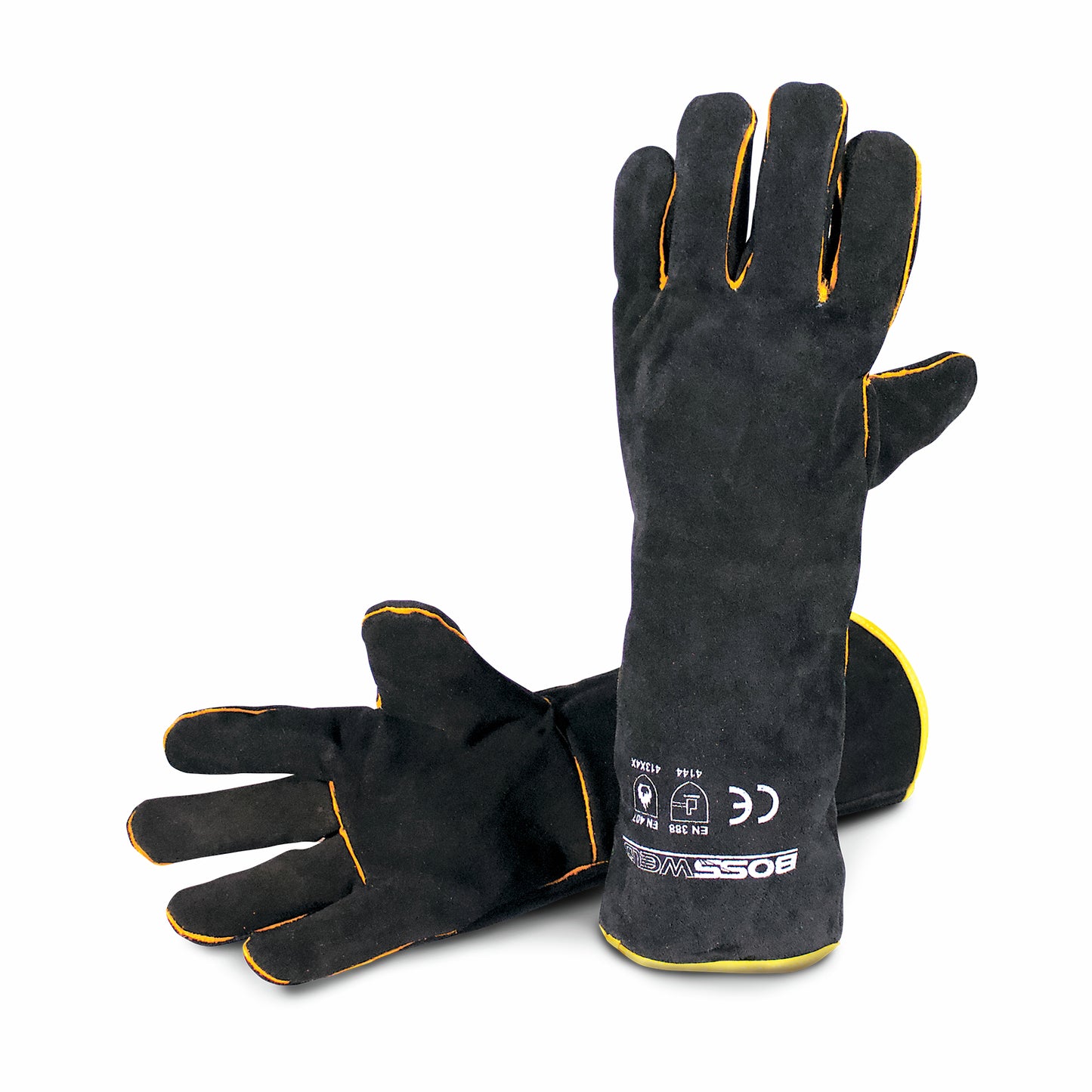 Bossweld Black Gold Welding Gloves - 16"