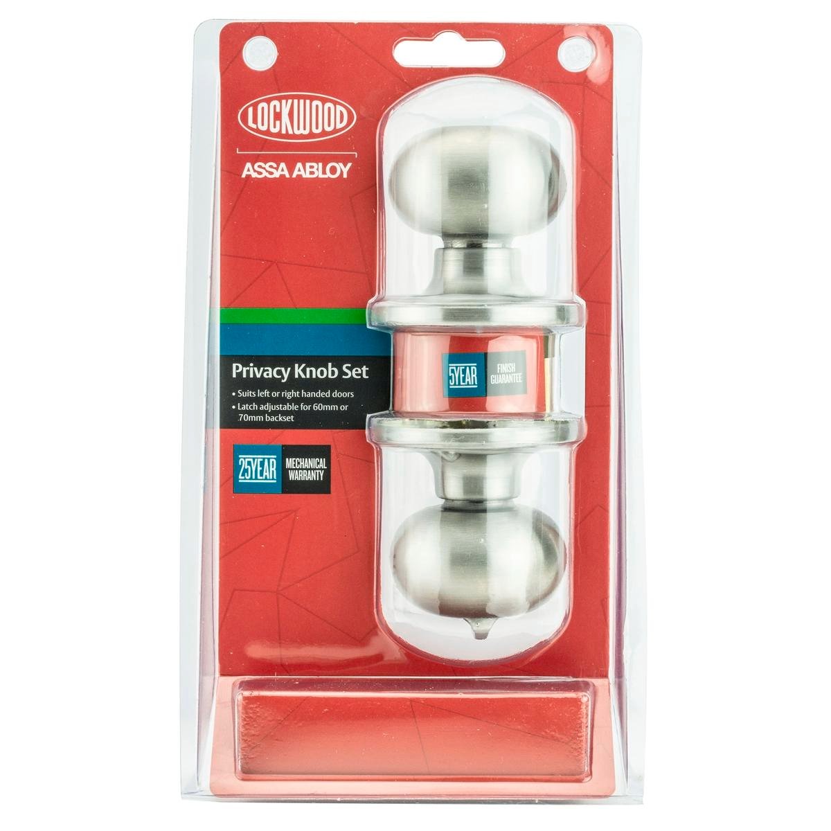 Lockwood Privacy Set - 65mm - Stainless Steel - Easy Install