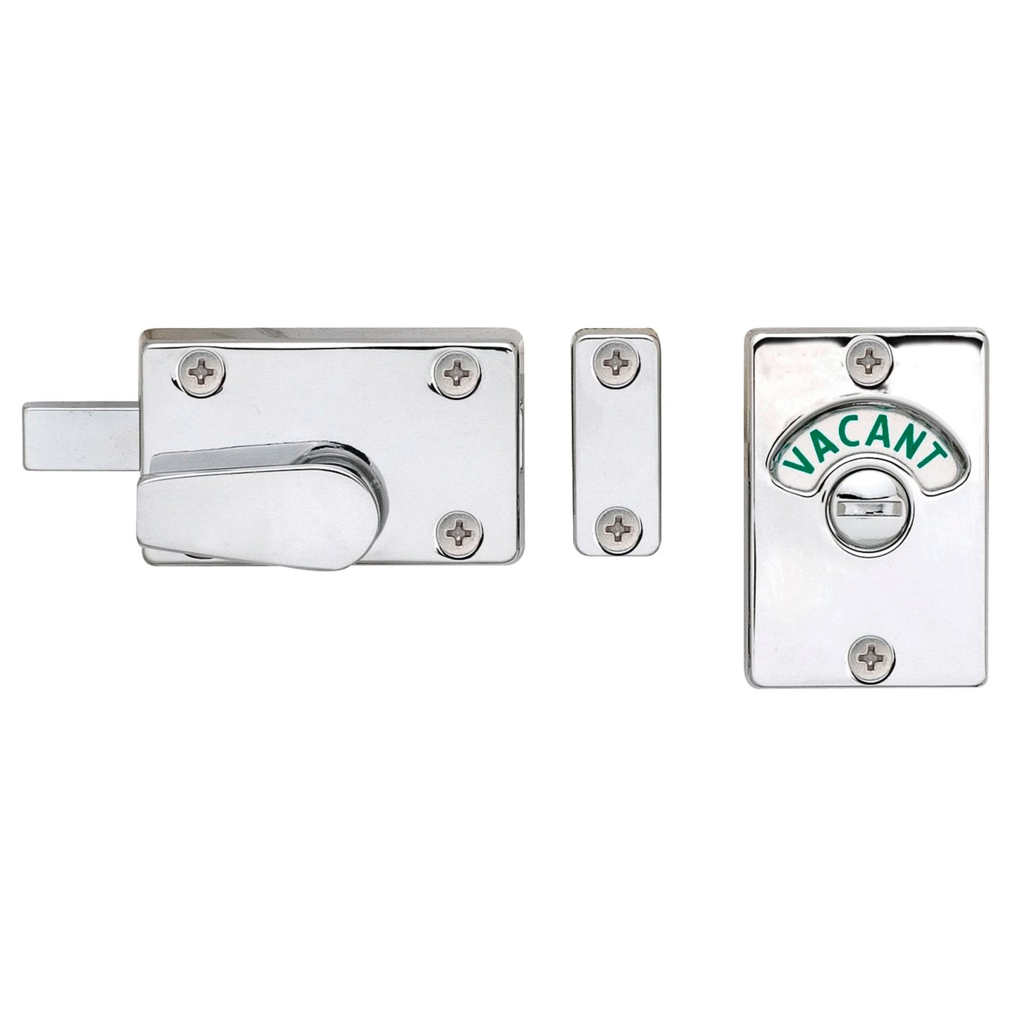 Delf Trade Satin Chrome Toilet Indicator Bolt Lock - 160mm