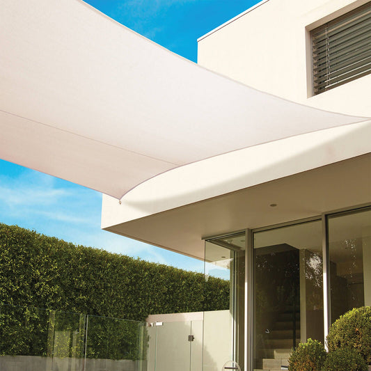 Coolaroo Shade Sail - 5 x 3m - Shell