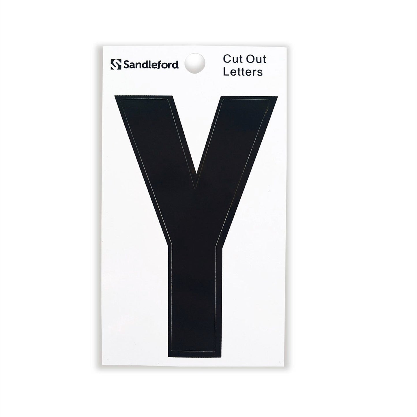 Sandleford Self Adhesive House Letter Y - 85mm - Black