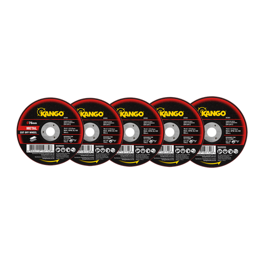 Kango 76mm Metal Cut Off Wheel - 5 Pack