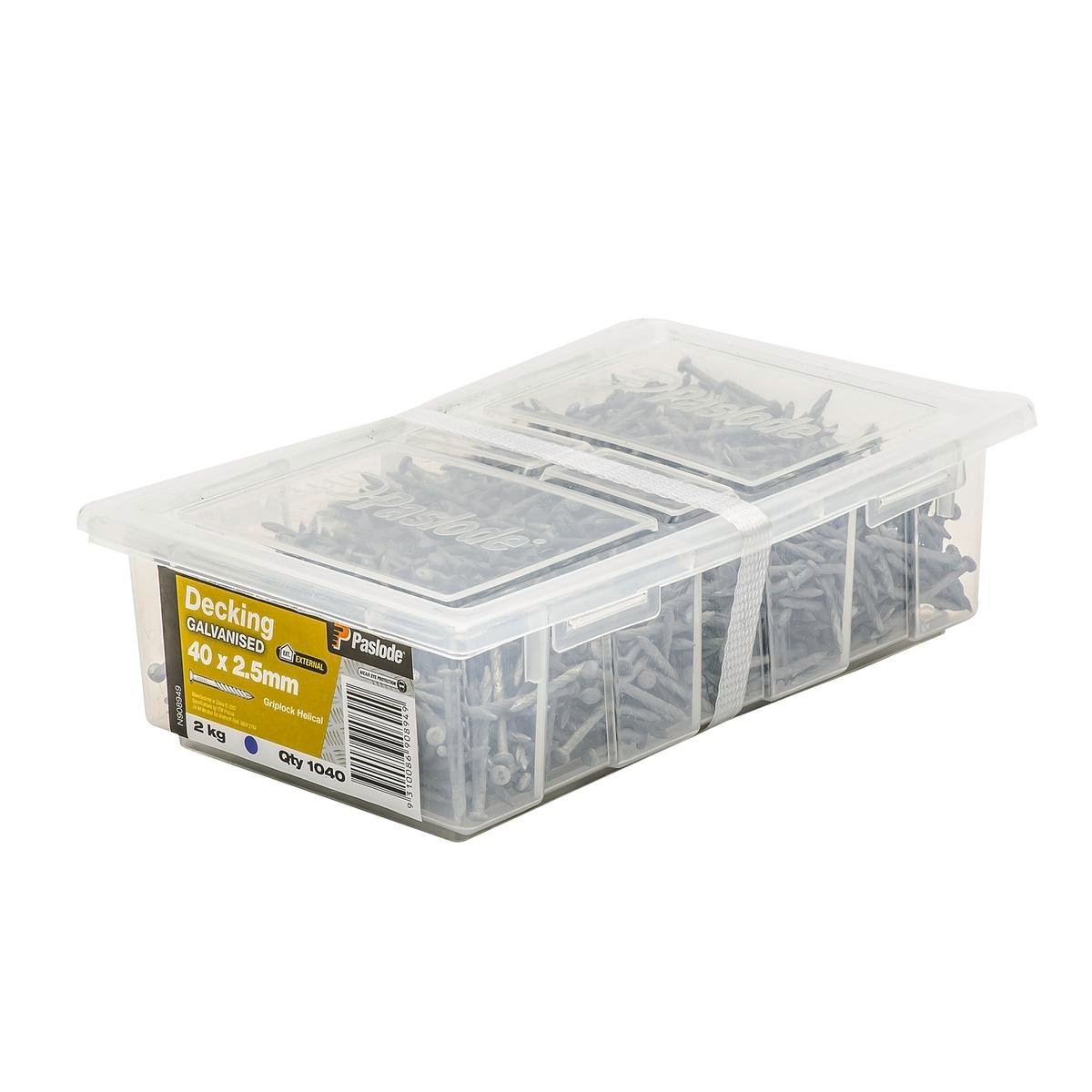Paslode Griplock Galvanised Nails 40mm 2.5mm 2kg Heavy Duty