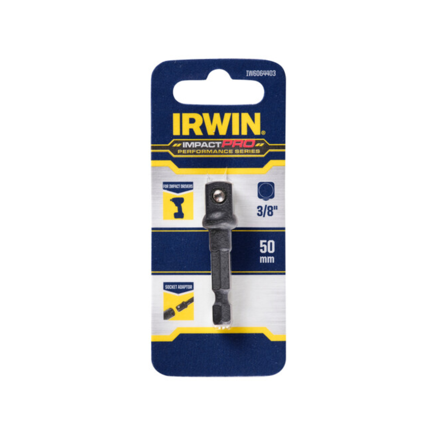 Irwin Impact Pro Performance Socket Adaptor 50mm 3/8"
