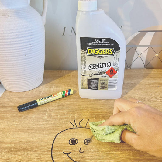 DIGGERS™ Acetone Cleaning Solvent - 1L - Liquid - Low VOC