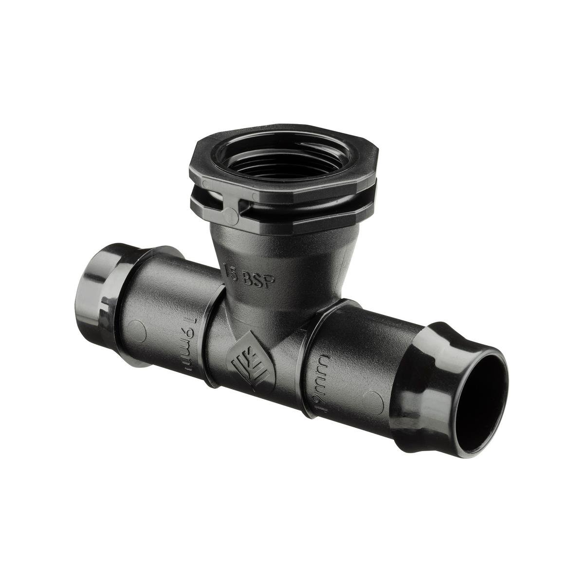 Pope 19mm Barbed Tee 15mm BSP Polypropylene UV Stabilised 5 Pack