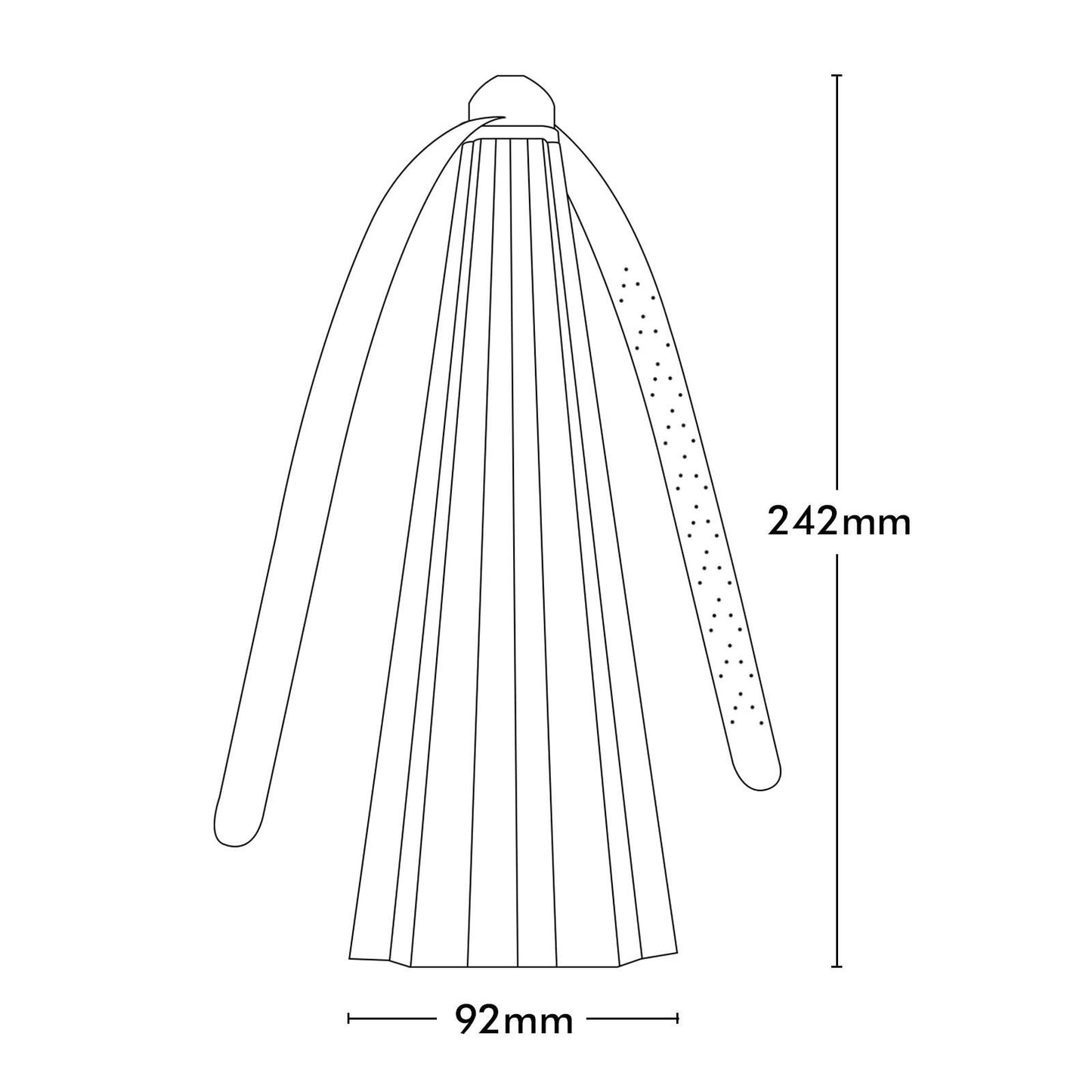 Brilliant White No Fly Zone Fly Repellent Fan - 92 x 242mm - 2 Pack