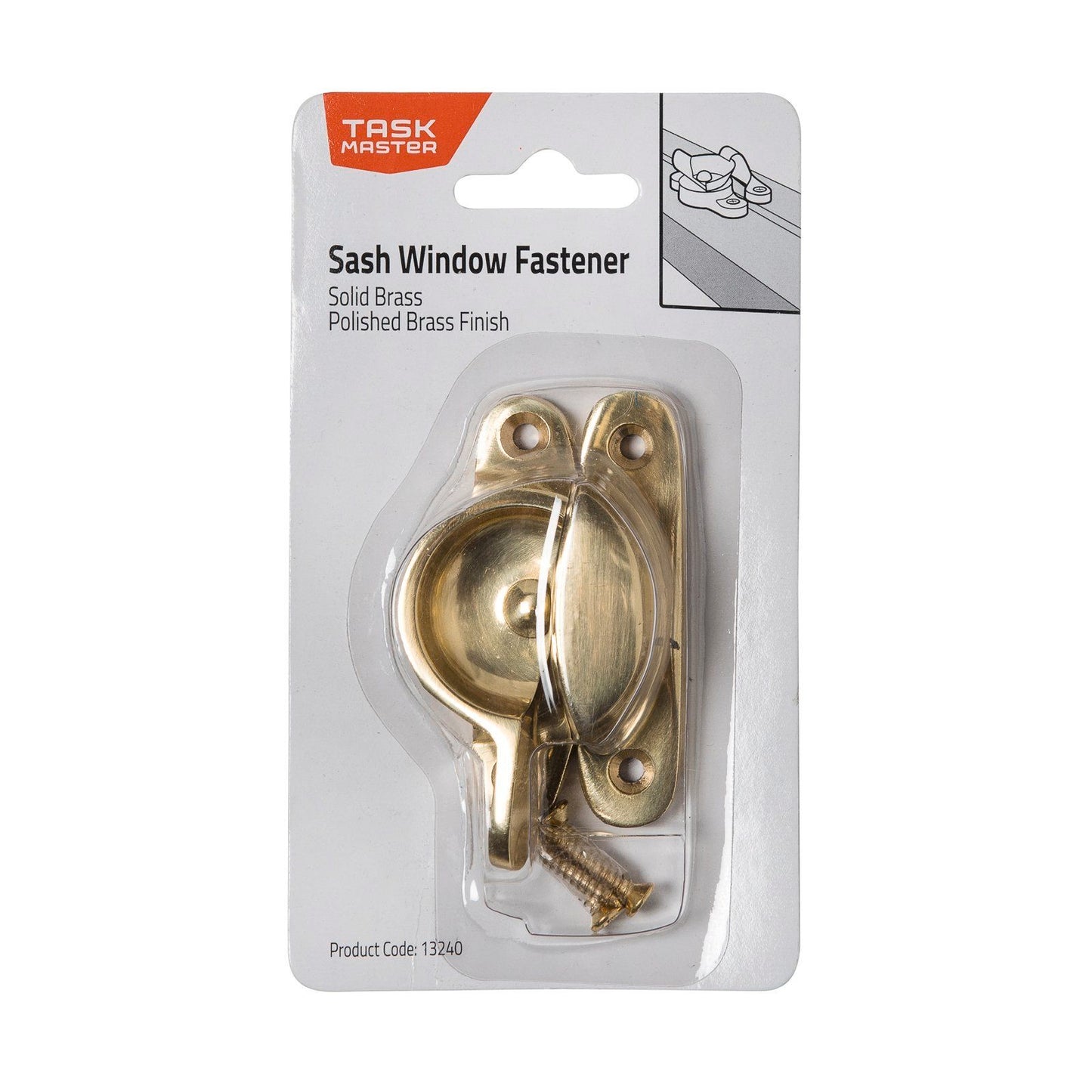Taskmaster Sash Fastener - 80mm - Polished