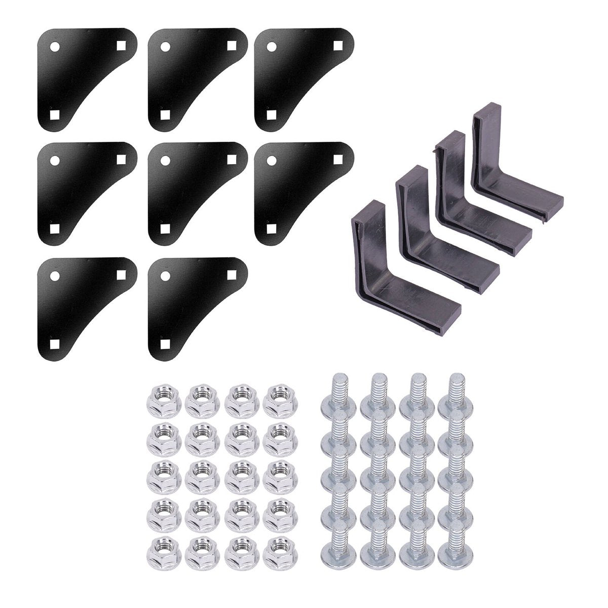 Metal Mate Black Slotted Angle Starter Pack - 100mm - Steel - Durable