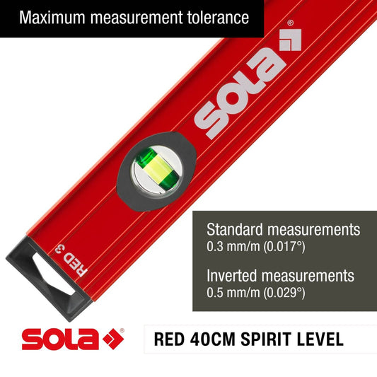 Sola Spirit Level - 40cm - Red