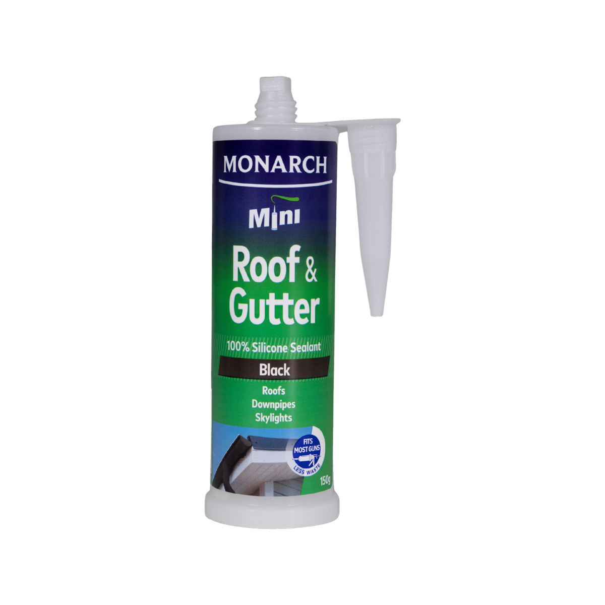 Monarch 150g Mini Black Roof Gutter Silicone - Neutral Cure - Safe For Drinking Water