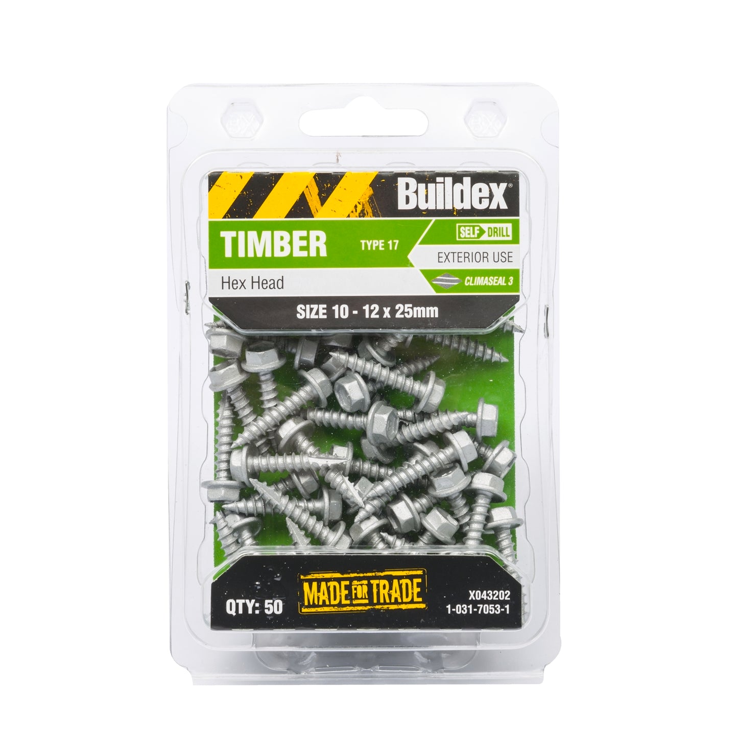 Buildex Timber Screws - 10x25mm - 50 Pack