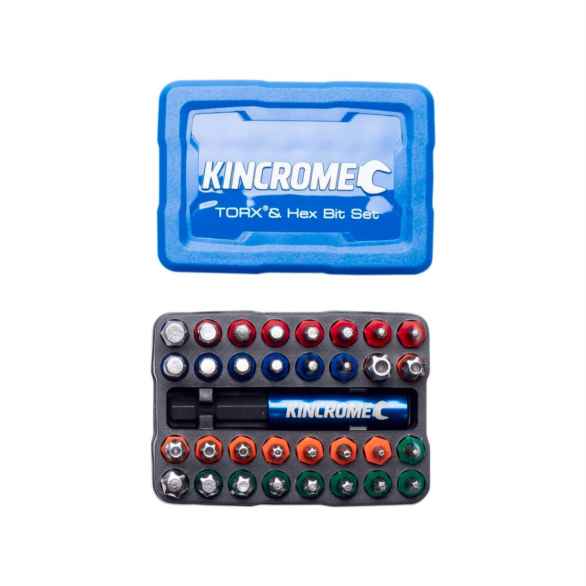 Kincrome 33 Piece Torx and Hex Bit Set - S2 Steel - 70mm x 35mm x 50mm