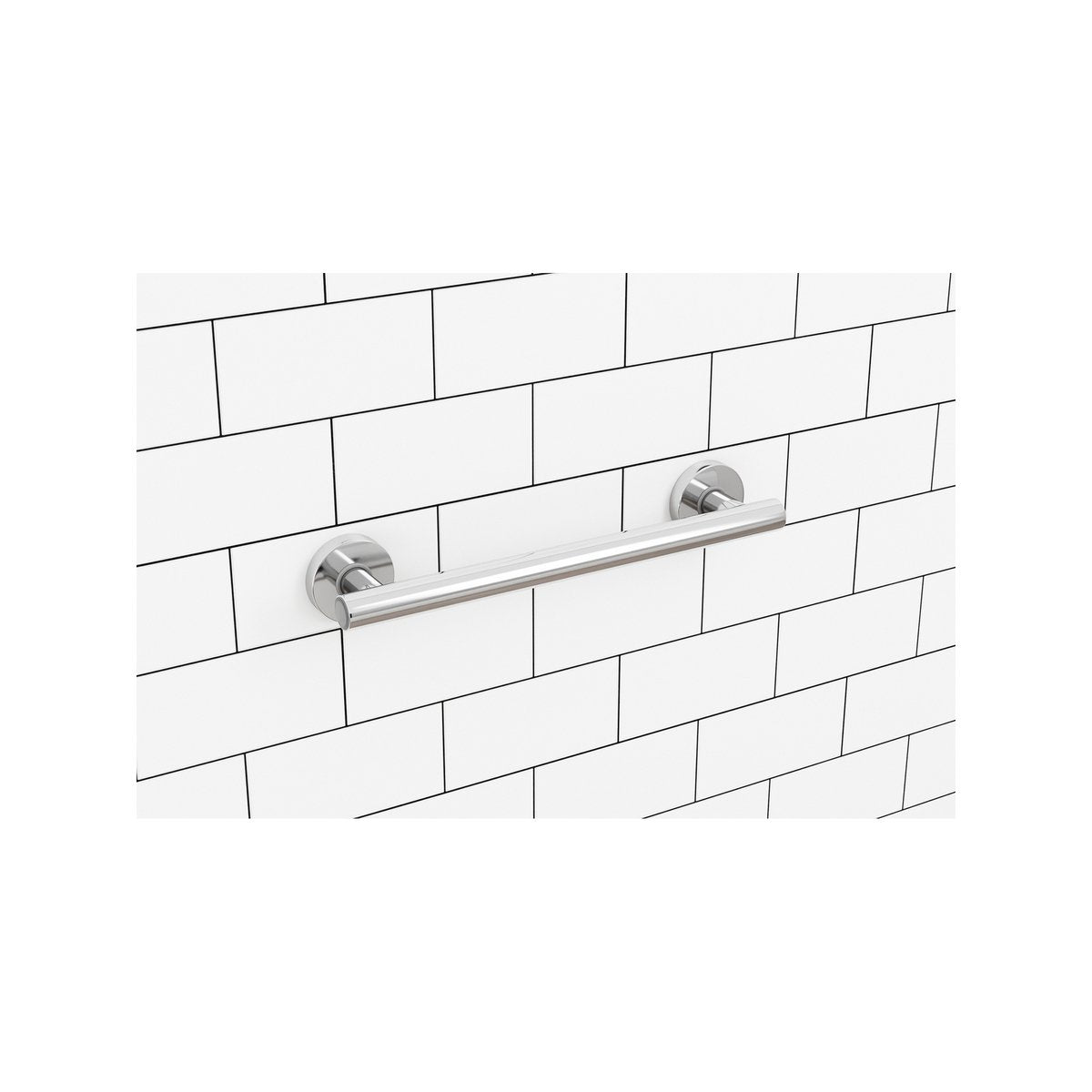 Evekare 450mm Grab Rail with LED Night Light - Polished Stainless Steel