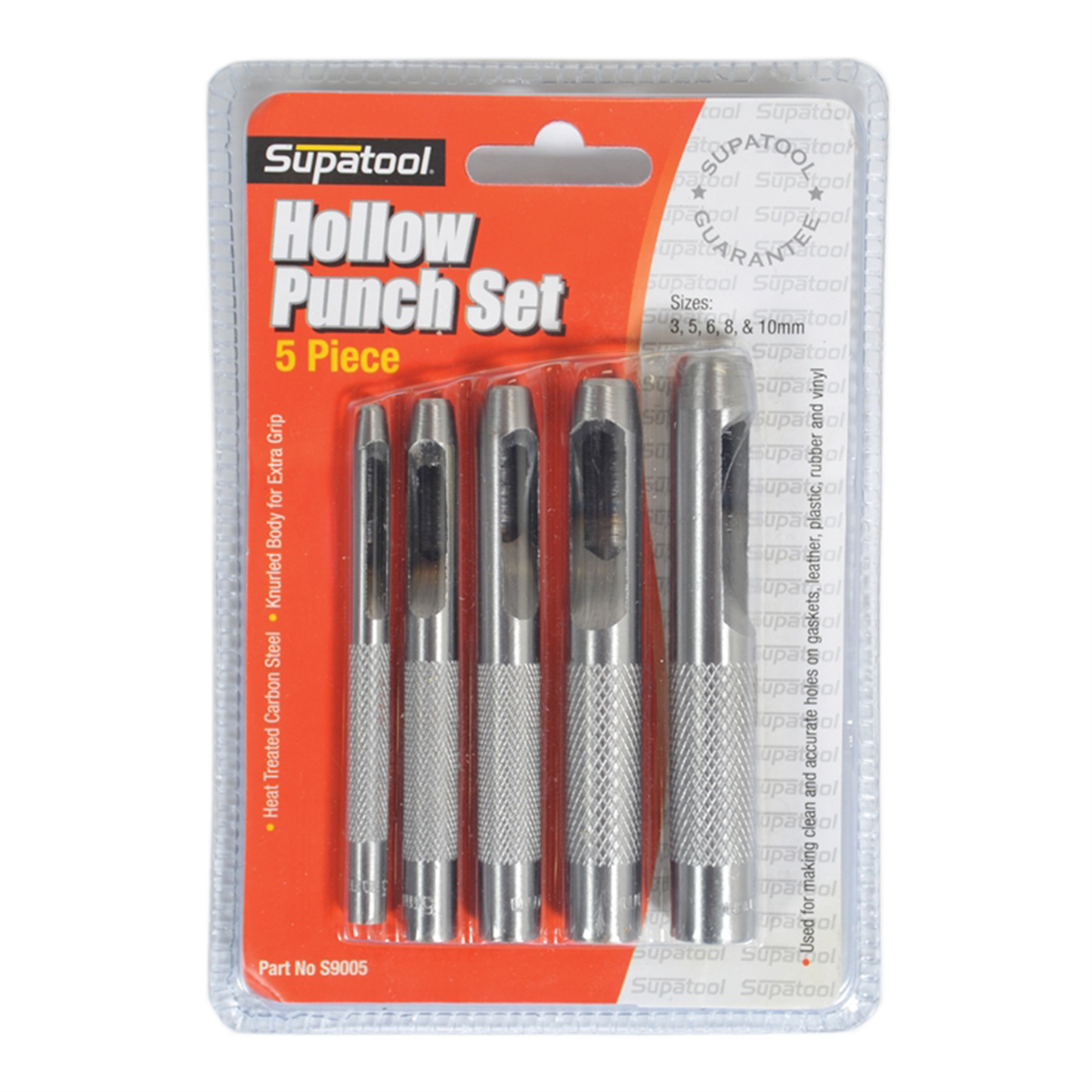 Supatool Hollow Punch Set - 5 Piece