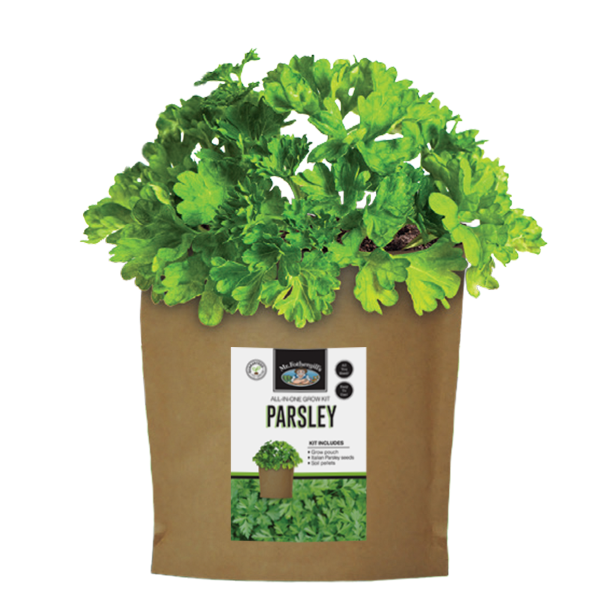 Mr Fothergill Parsley Grow Pouch - 170mm x 240mm - All-in-One Kit