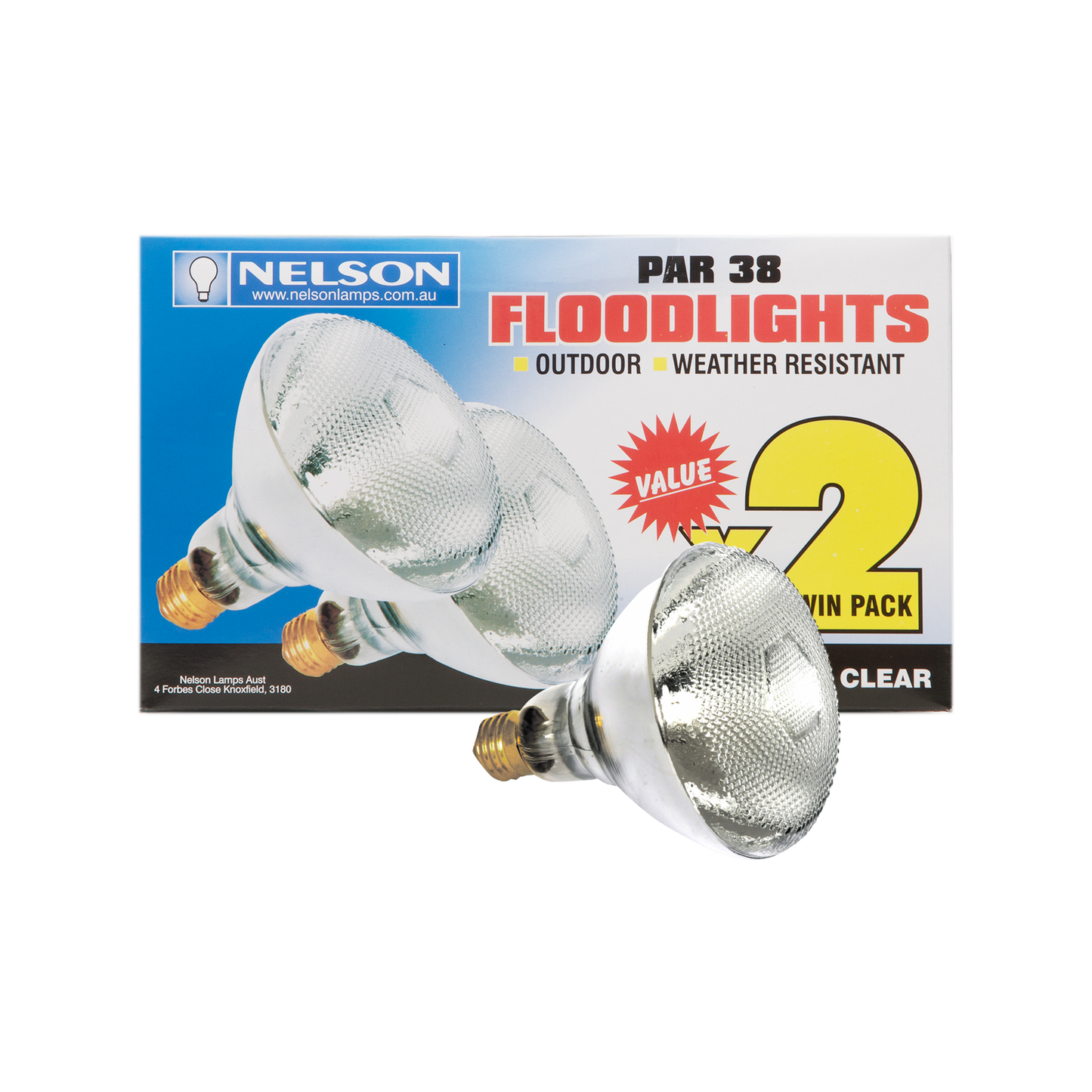 Nelson PAR38 Replacement Globes - 150W - 2 Pack