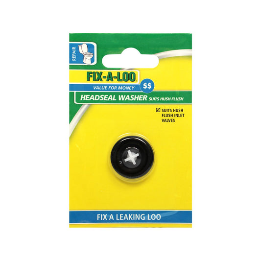 FIX-A-LOO Cistern Inlet Valve - 28mm - Rubber - Hush Flush Compatible