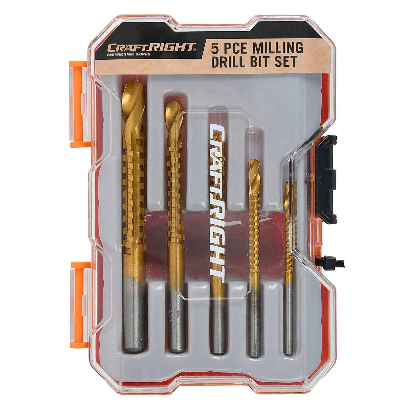 Craftright Milling Drill Bit Set - 5 Piece - 104 x 145mm