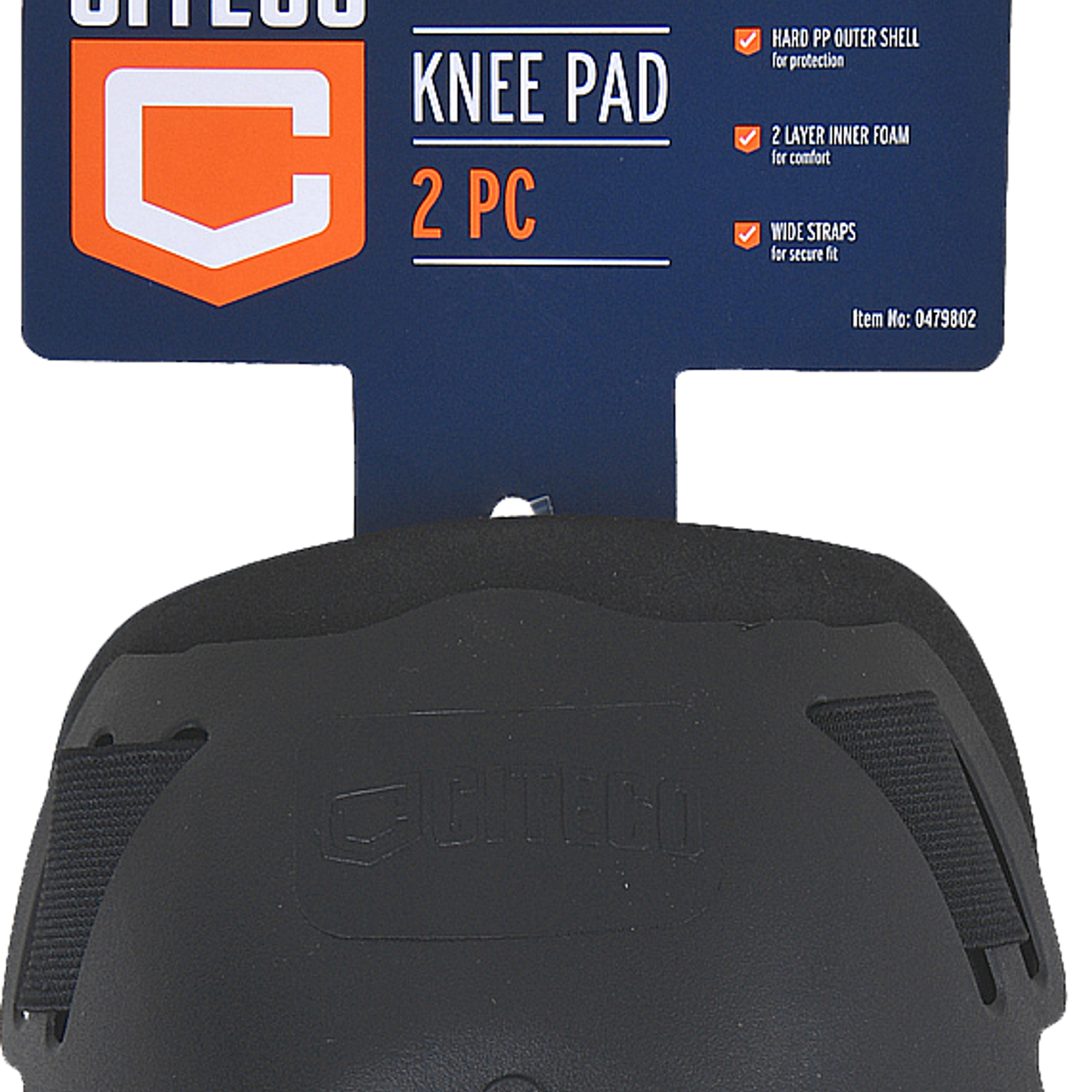 Citeco Hardshell Knee Pads - 2 Pack - 20 x 10 x 20mm