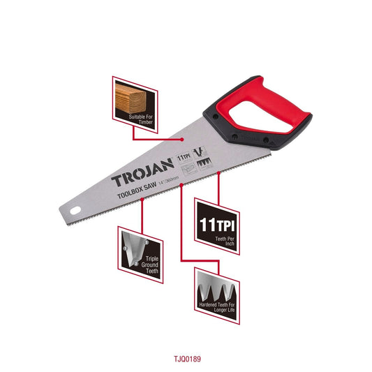 Trojan 14"/360mm Toolbox Hand Saw