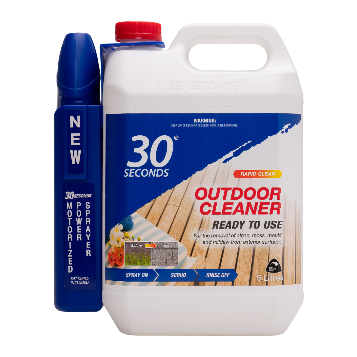30 Seconds Outdoor Cleaner With Power Sprayer - 5L