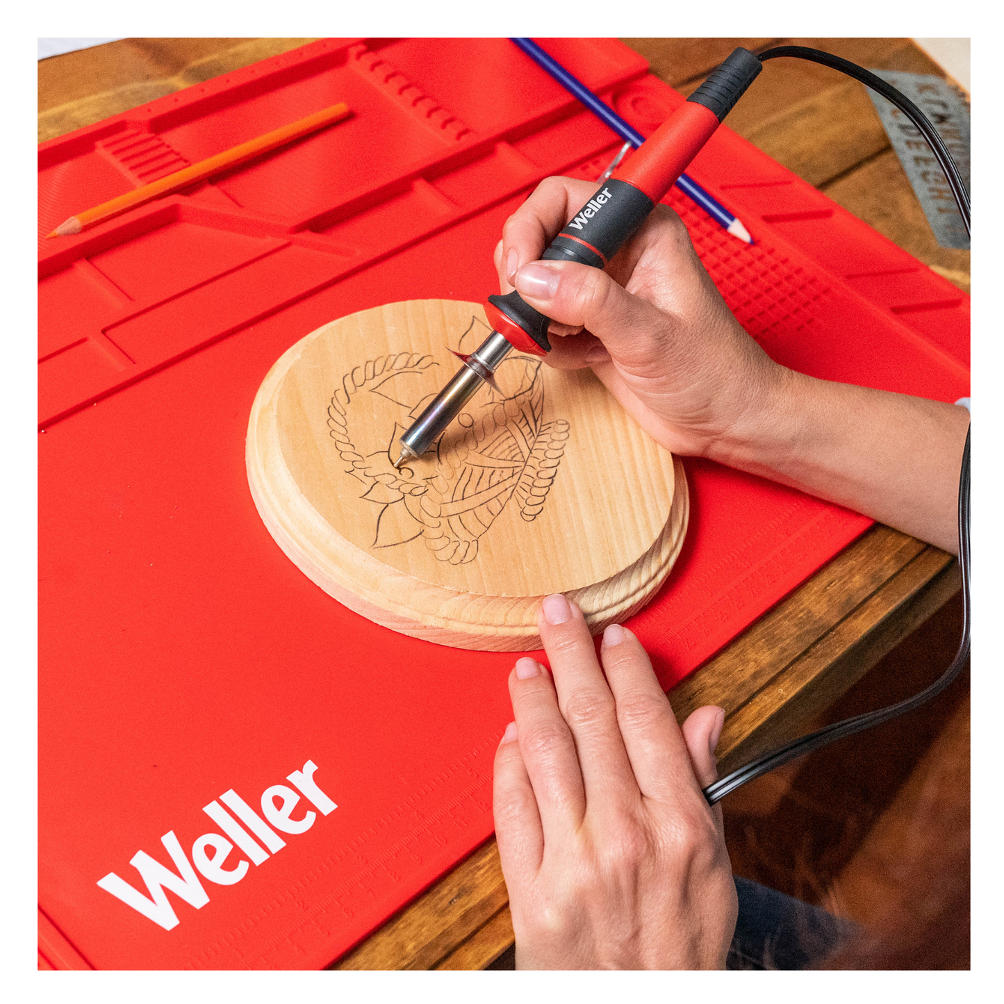 Weller Wood Burning Kit - 240V - 25W - 15 Piece