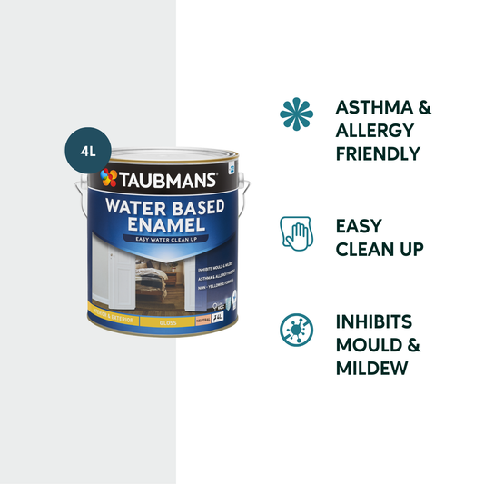 Taubmans Neutral Gloss Water Based Enamel Paint - 4L