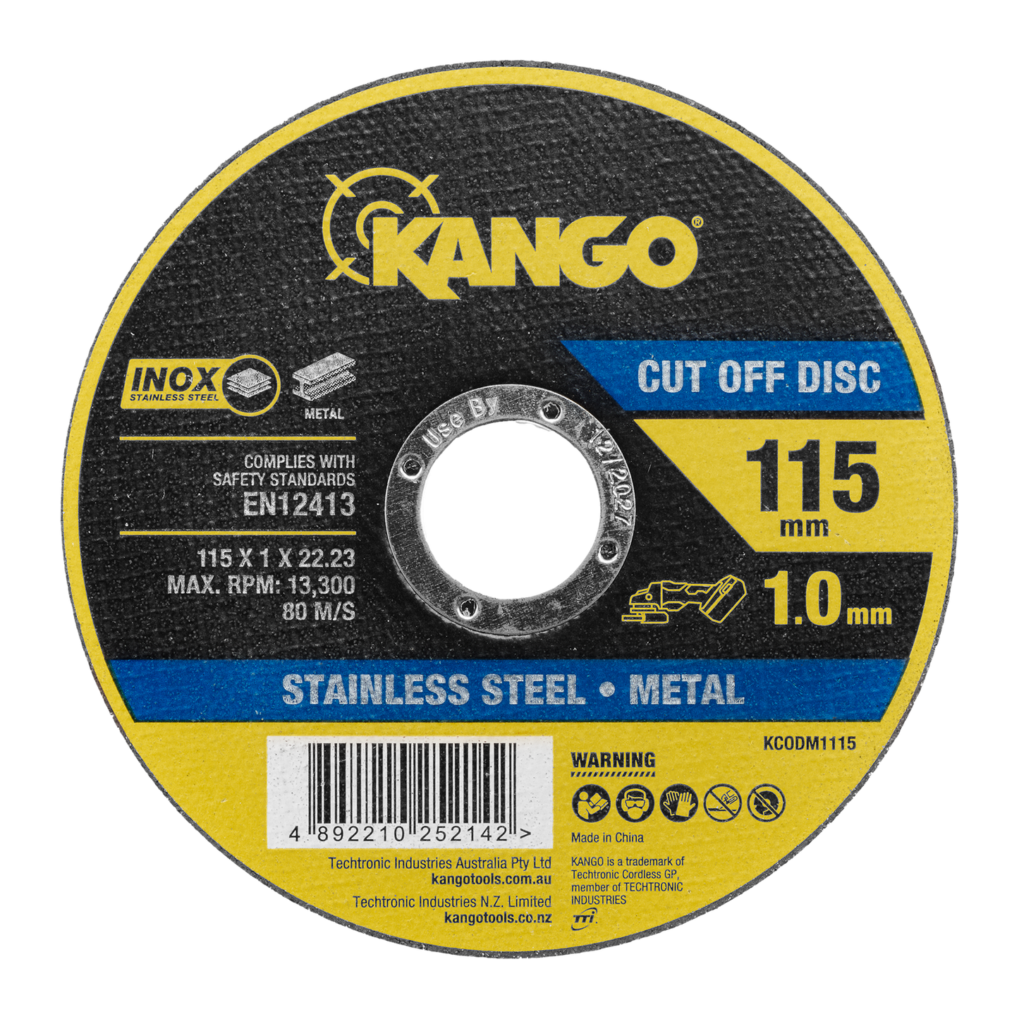 Kango Metal Cut Off Discs - 115mm - 12 Pack