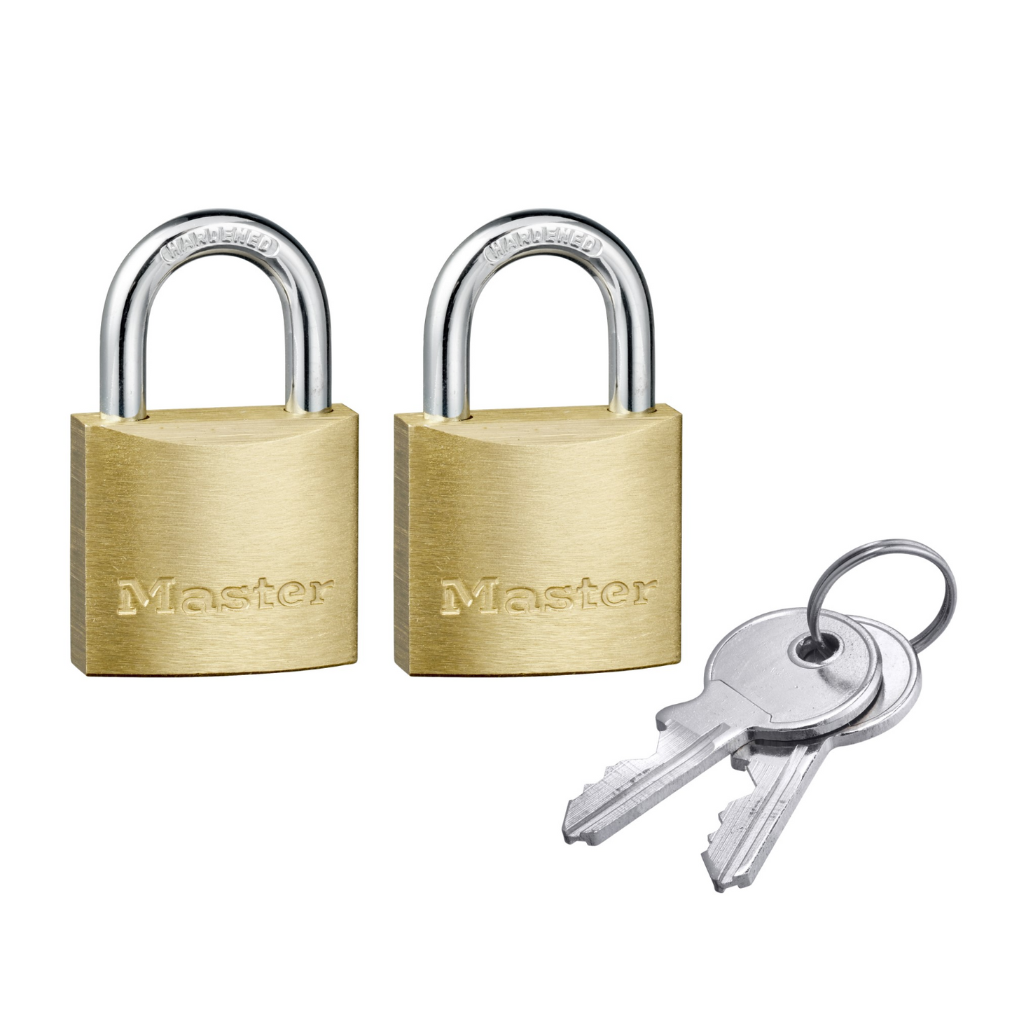 Master Lock Brass Keyed Padlock - 30mm - 2 Pack