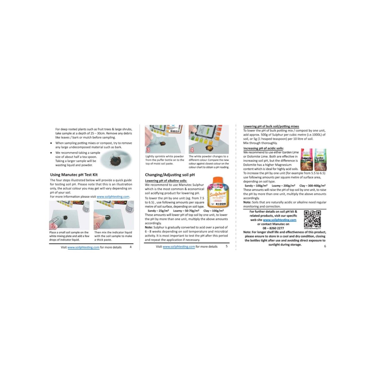 Manutec Soil pH Test Kit - 105mm - Indicator Liquid - Accurate Testing