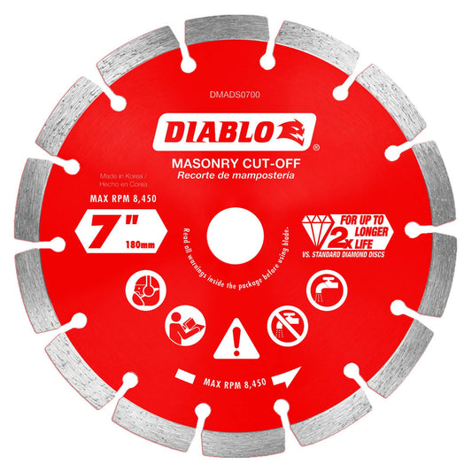 Diablo Diamond Disc - 7" - Segmented Cut Off