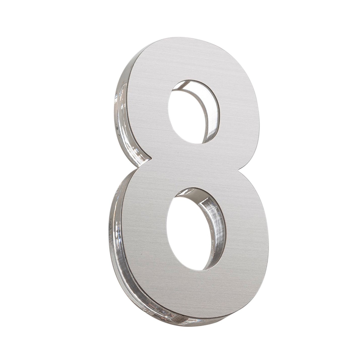 Sandleford Azure House Number 8 - 120mm - Silver
