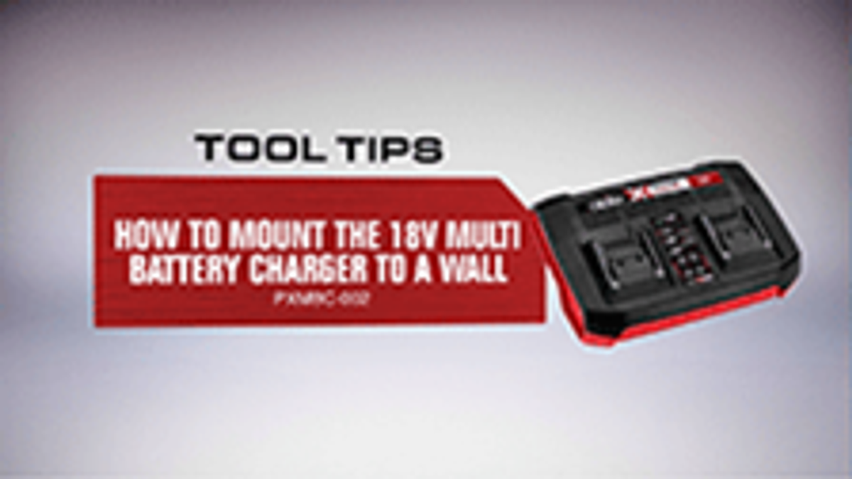 Ozito Multi Battery Fast Charger - 18V - Plastic - Wall Mountable