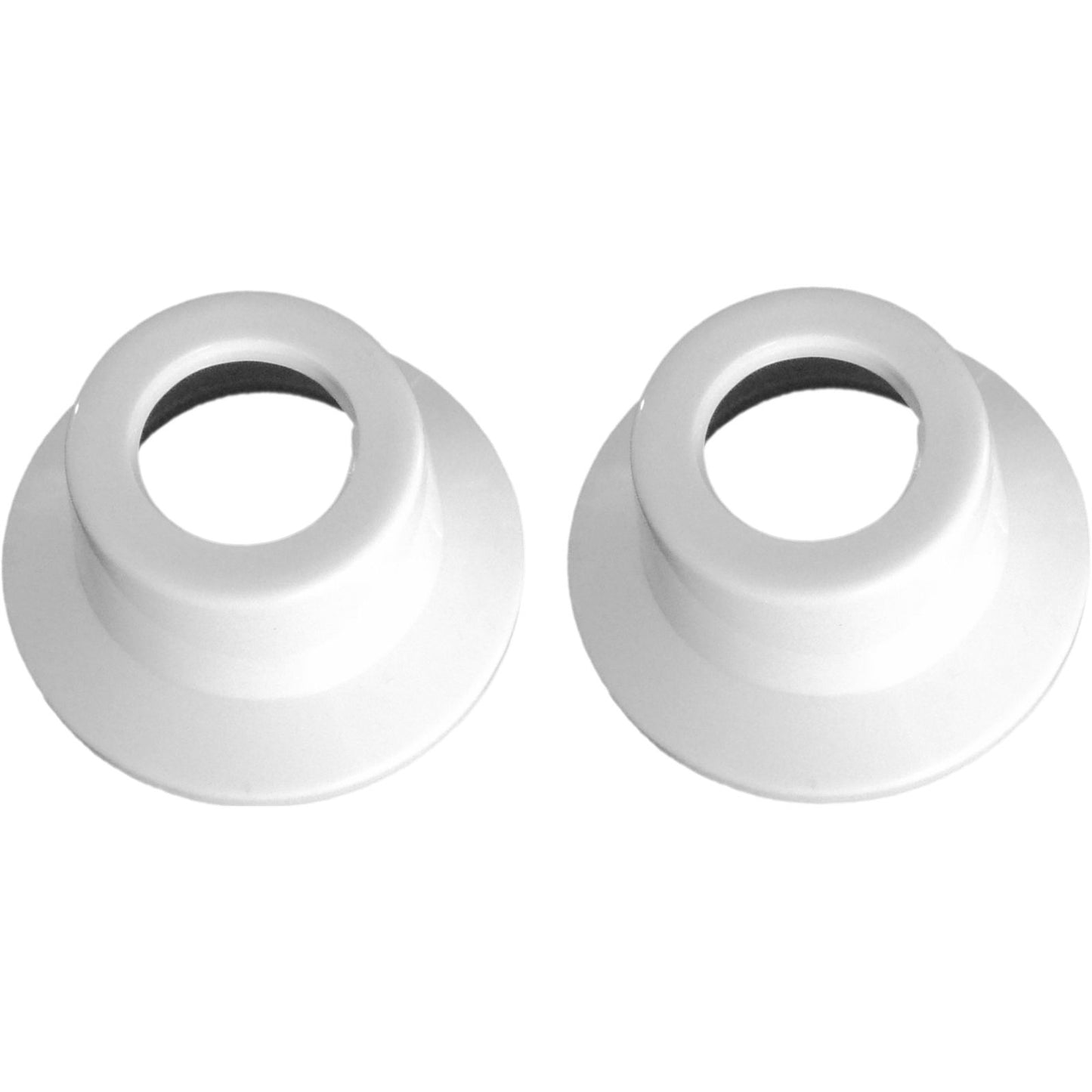 Shaw Mason White Plastic Basin Flange - 154mm - 2 Pack