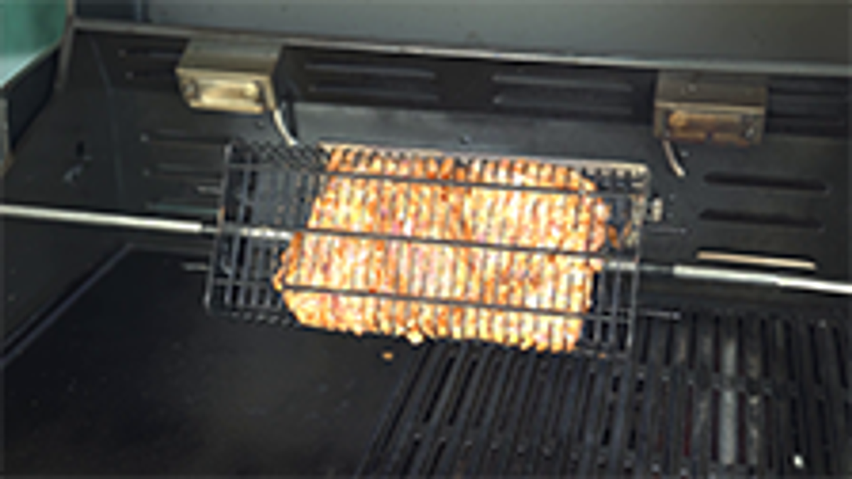 Matador Adjustable Rotisserie Basket - 85mm - Stainless Steel - Secure Cooking