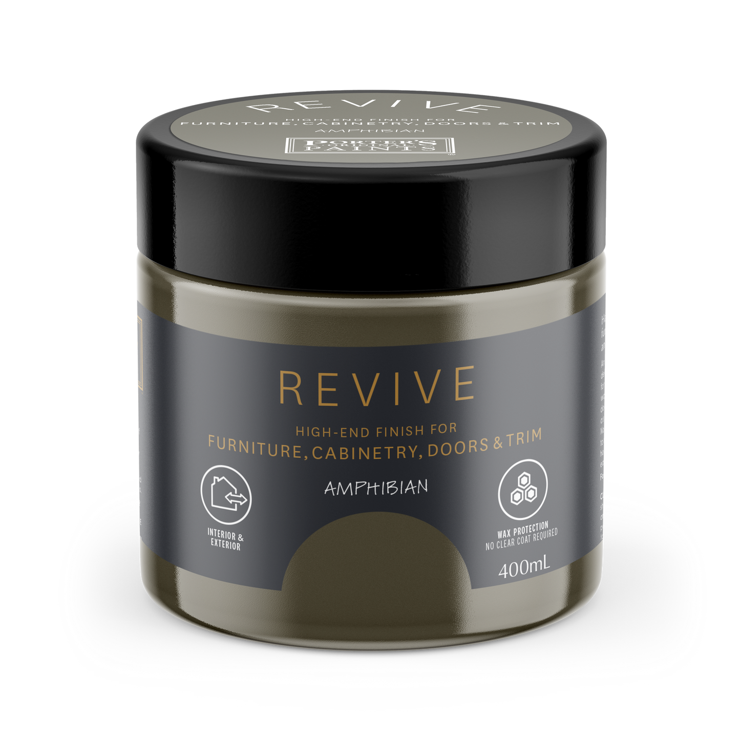 Porter's Paints Revive Furniture and Cabinetry Paint - 400ml - Amphibian