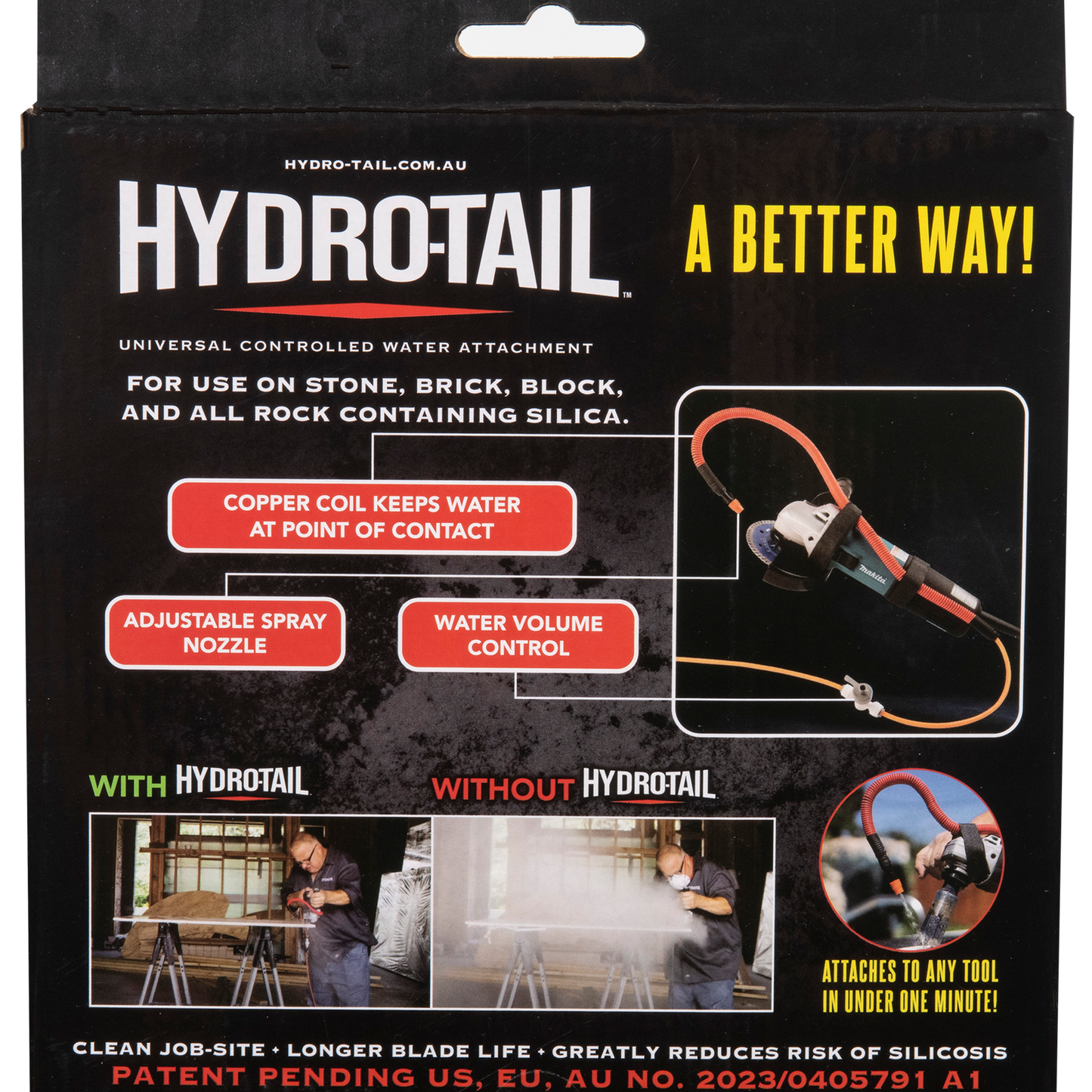 Hydro Tail Controlled Water Power Tool Attachment - 200 x 230mm