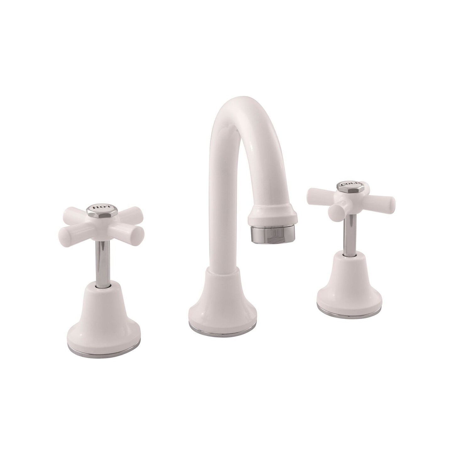 Ezyfix White Classic Basin Tap Set - 250mm