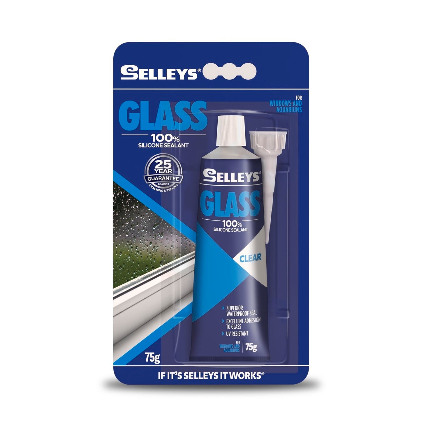 Selleys Clear Glass Silicone - 75g